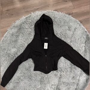 Cider Cropped Hoody Sweater Size XS